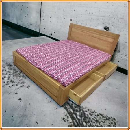 Giường Nhật HK 02 : Giường 1m6 + 2 Hộc Tủ - Gỗ Sồi